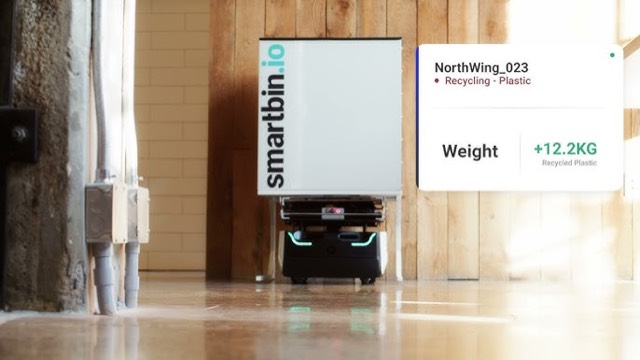 Robot autonomo Smartbin per la raccolta rifiuti
